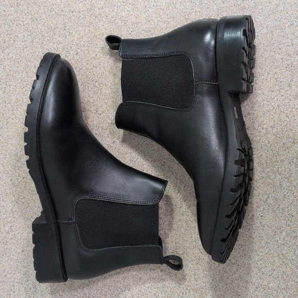 Steve Madden Leopold Chelsea Boot Black Bootie, Women's Size 10 - Picture 5 of 12